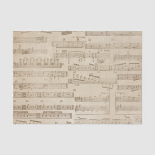 Vintages Musik-Blatt Seidenpapier