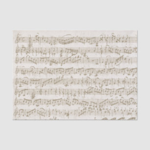 Vintages musikalisches neutrales Beige Decoupage S Seidenpapier