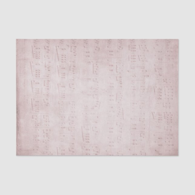 Vintages Musikblatt Seidenpapier (Vorderseite)