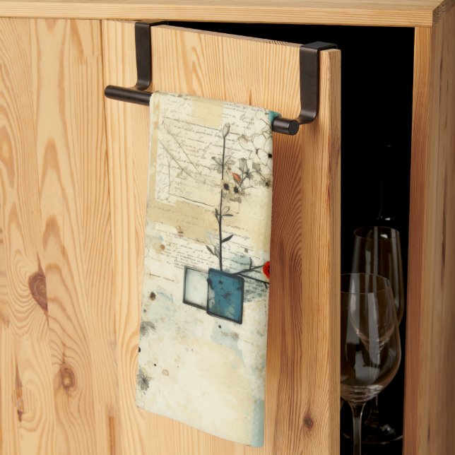 Vintages Muster (5) Geschirrtuch (Drittel gefaltet)