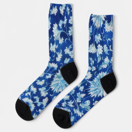 Vintages Muster Blue Art Sounds Socken