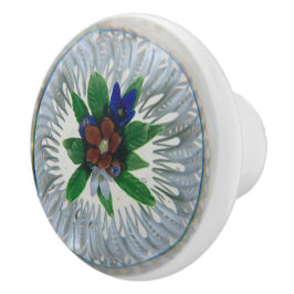 Vintages Muster Center Red Blume Keramikknauf