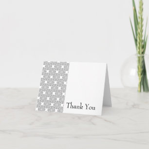 Vintages Muster dank Karte