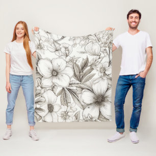 Vintages Muster der Sepia (11) Fleecedecke