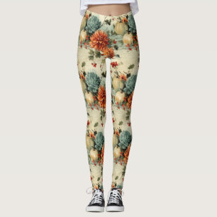 Vintages Muster des Erntedanks (1) Leggings