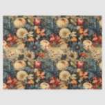 Vintages Muster des Erntedanks mit Blumenmuster (1 Seidenpapier<br><div class="desc">Dieses Papiertaschentuch ist eine harmonische Mischung aus Vintagen botanischen Stoffen und dem skurrilen Charme von Squashmustern. Es bringt die Schönheit der Natur in die Fingerspitzen und schafft so eine visuelle Symphonie. Bestelle noch heute!</div>
