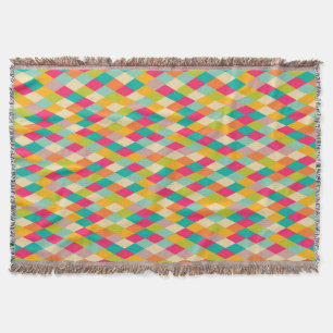 Vintages Muster des Harlekins Decke