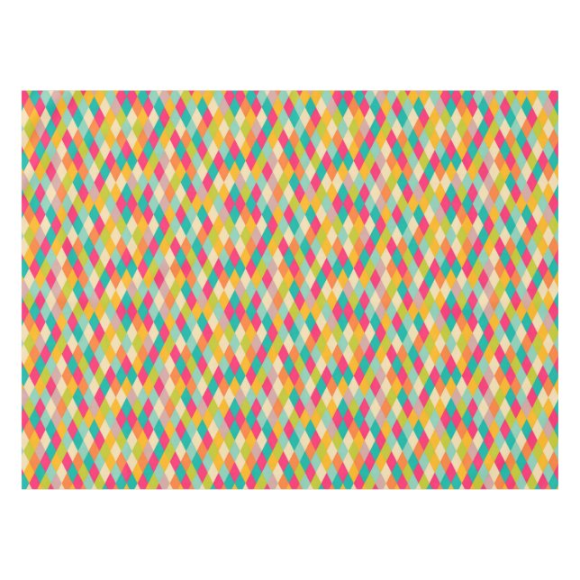 Vintages Muster des Harlekins Tischdecke (Vorderseite (Horizontal))