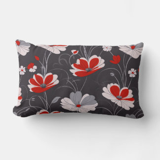 Vintages Muster, elegantes Blumendesign Lendenkissen