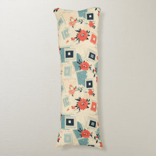 Vintages Muster für Blumen und Kameras (3) Seitenschläferkissen