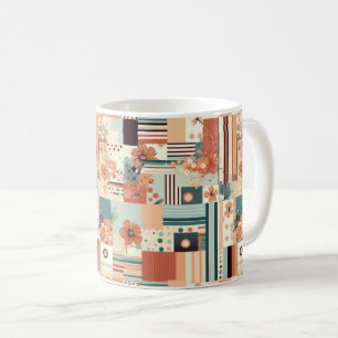 Vintages Muster für Blumen und Kameras (4) Kaffeetasse