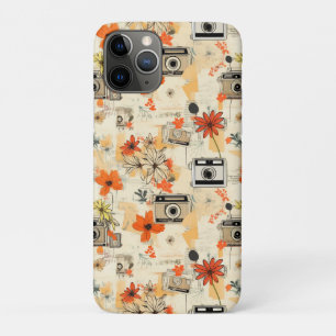 Vintages Muster für Blumen und Kameras (5) Case-Mate iPhone Hülle