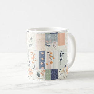 Vintages Muster für Blumenmuster - Pastell (4) Kaffeetasse