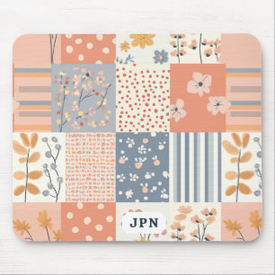 Vintages Muster für Blumenmuster - Pastell (9) Mousepad