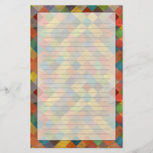 Vintages Muster. Geometrisch Briefpapier