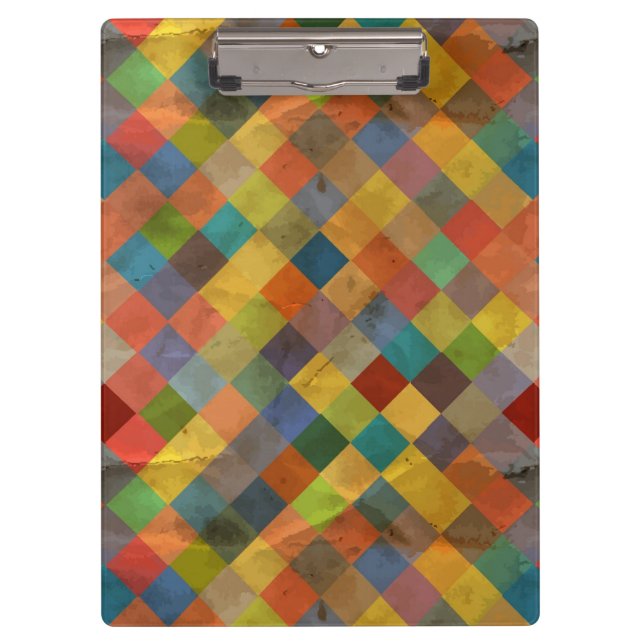 Vintages Muster. Geometrisch Klemmbrett (Vorderseite)