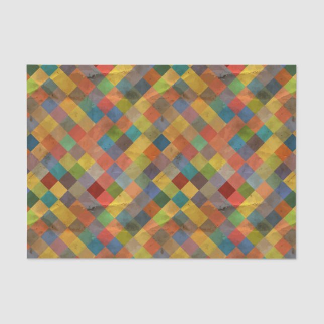 Vintages Muster. Geometrisch Seidenpapier (Vorderseite)