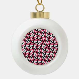 Vintages Muster: Geometrisches Abstraktes Muster Keramik Kugel-Ornament