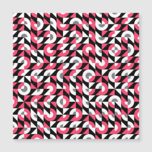 Vintages Muster: Geometrisches Abstraktes Muster Magnetkarte