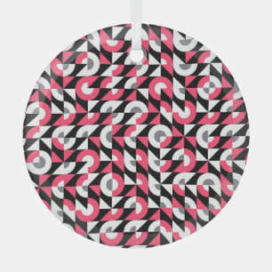 Vintages Muster: Geometrisches Abstraktes Muster Ornament Aus Glas