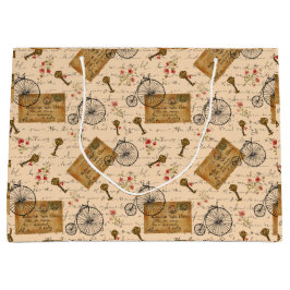 Vintages Muster Große Geschenktüte