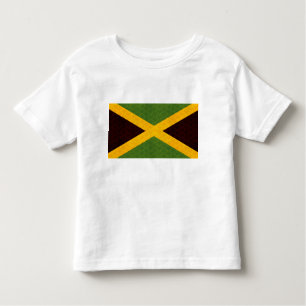 Vintages Muster-jamaikanische Flagge Kleinkind T-shirt