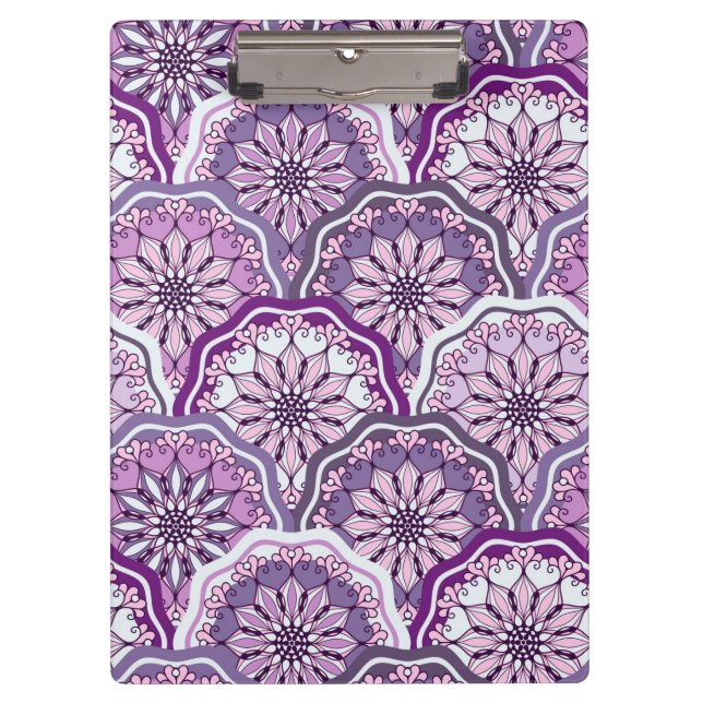 Vintages Muster Klemmbrett (Vorderseite)