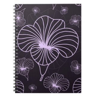 Vintages Muster mit Blumenmotiv. Hintergrund mit Notizblock
