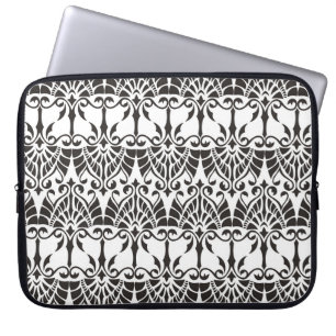 Vintages Muster mit floralen und geometrischen Nam Laptopschutzhülle