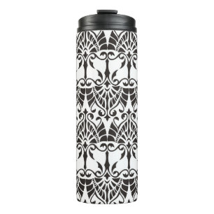 Vintages Muster mit floralen und geometrischen Nam Thermosbecher