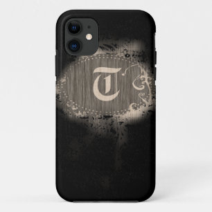 Vintages Muster mit Monogramm T Case-Mate iPhone Hülle