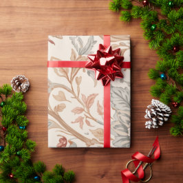 Vintages Muster mit Rose und Verließ Geschenkpapier