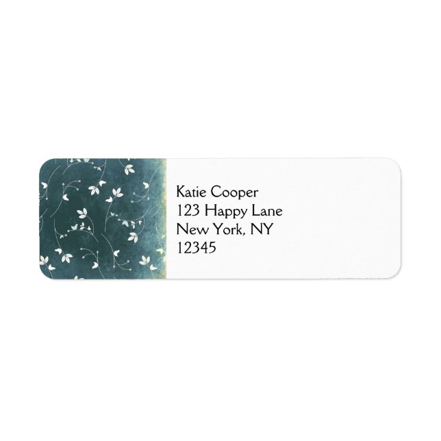 Vintages Muster mit Vögeln und Blätter (Vorne)