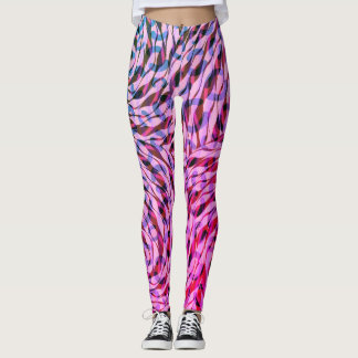 Vintages Muster-Mix aus rosa Magie Leggings