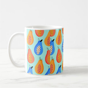 Vintages Muster. Niedliche Zitrusfrüchte im Sommer Kaffeetasse