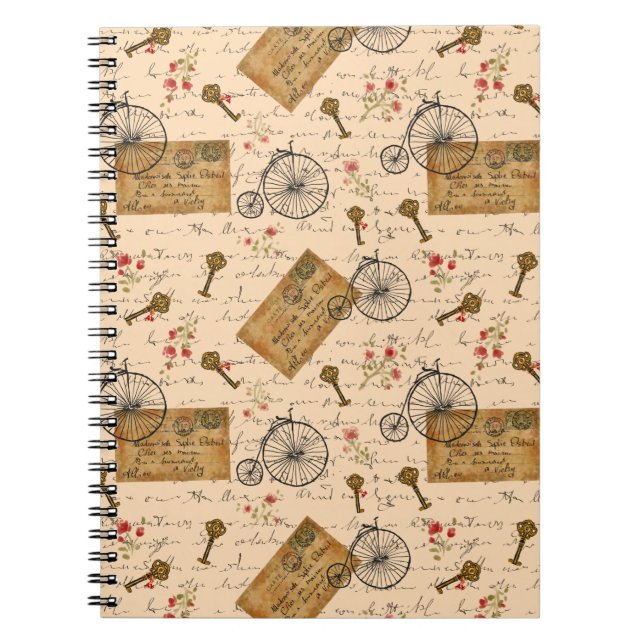 Vintages Muster Notizblock (Vorderseite)