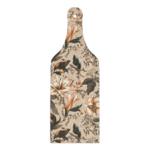 Vintages Muster-Schaufelpaddel Schneidebrett