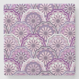 Vintages Muster Steinuntersetzer