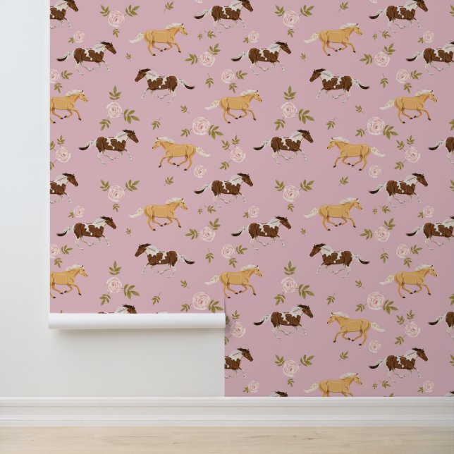 Vintages Muster Tapete (Anwendung)