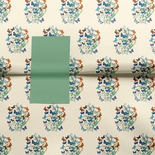 Vintages Muster von Blume und Schmetterlingen Seidenpapier (Von Creator hochgeladen)