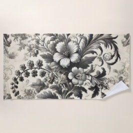 Vintages nahtloses botanisches Muster Strandtuch