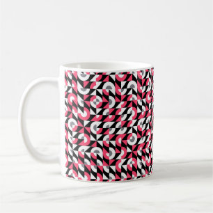 Vintages nahtloses Glitzmuster mit fett geometrisc Kaffeetasse