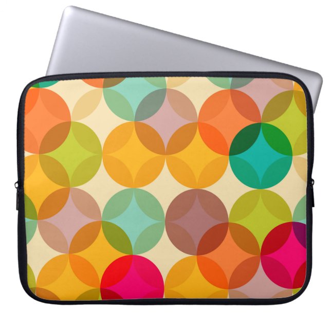 Vintages, nahtloses Muster, Hintergrund Laptopschutzhülle (Vorderseite)