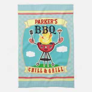 Vintages Name-Grill GRILLEN Tuch