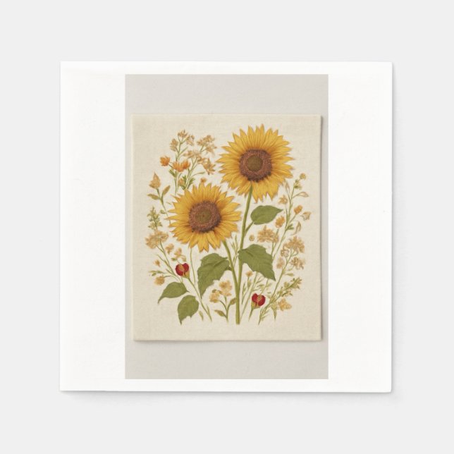 Vintages Napkin-Set Serviette (Vorderseite)