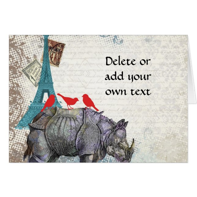 Vintages Nashorn (Vorderseite (Horizontal))