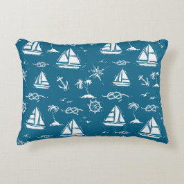 "Vintages nautisches Abenteuer" Dekokissen