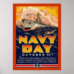 Vintages Navy Day Poster