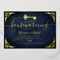 Vintages Navy Gold Key Housewarming Party