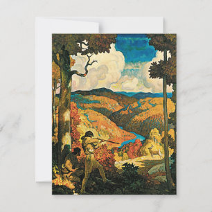 Vintages NC Wyeth Travel Poster in Old Kentucky